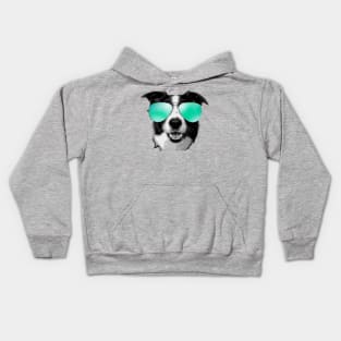 Cool Dog With Sunglasses Kids Hoodie